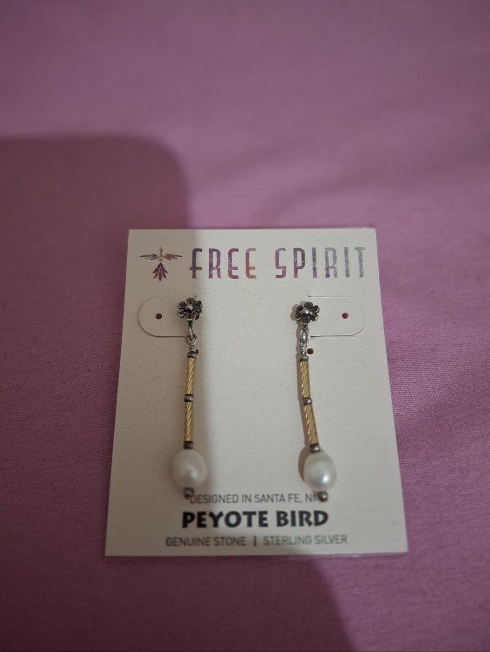 Peyote Bird Sterling Silver Earrings